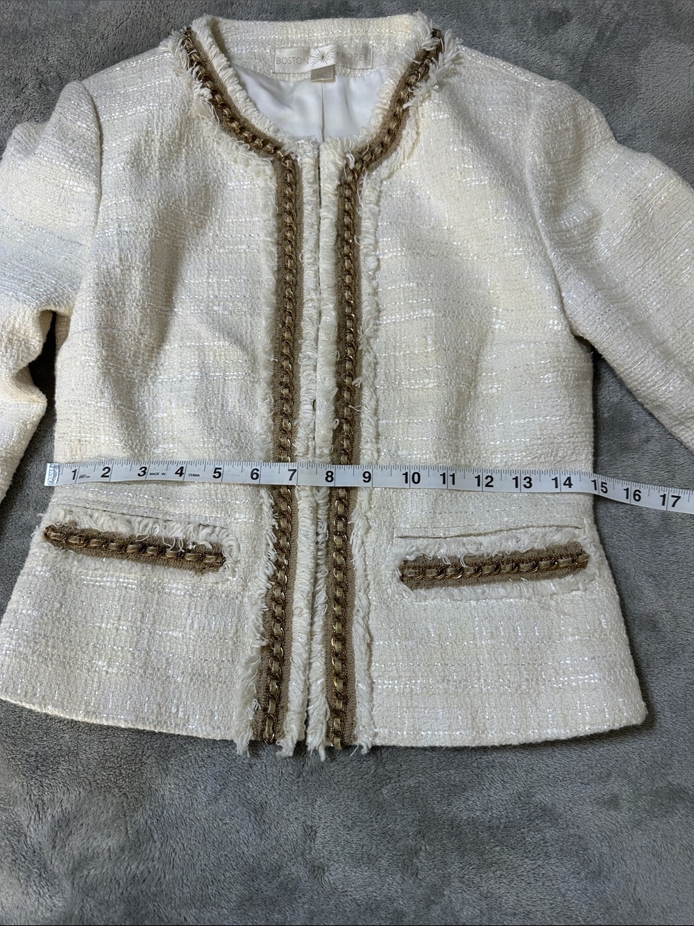 Boston Proper Tweed Jacket - Picture 10 of 10